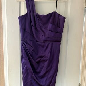 Jill Stuart One-Shoulder Purple Dress